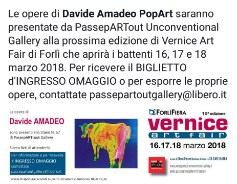 Venice Art Fair di Forlì 16-17-18 Marzo 2018
